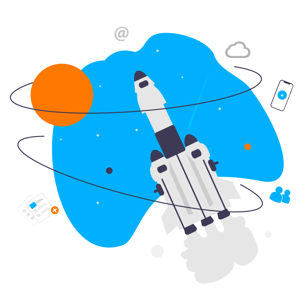 Ilustración de Transformación Digital